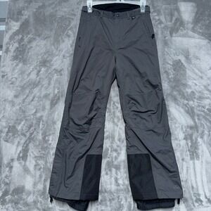 REI Snow Pants Boys M (10-12) Gray Insulated Fleece Lined Ski Winter Trousers
